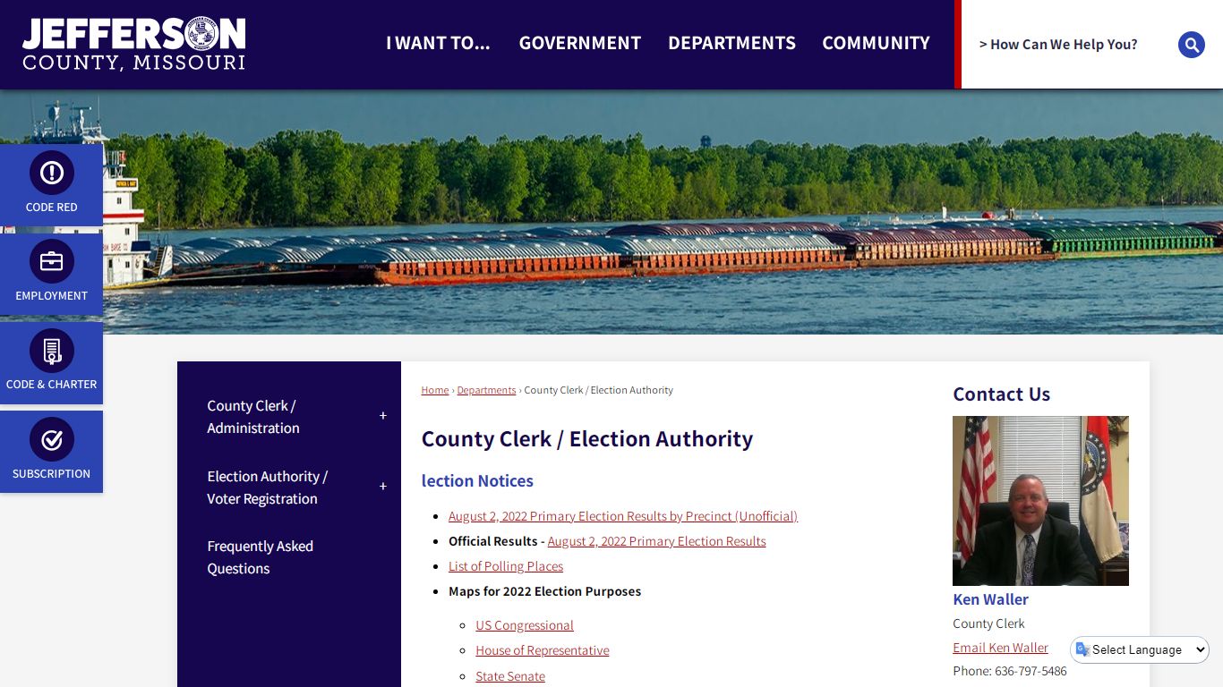 County Clerk / Election Authority | Jefferson County, MO